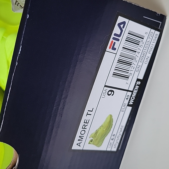 FILA fluorescent yellow sneakers 9 - Picture 5 of 6